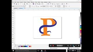 Alphabetical Logo Design P - Corel Draw Tutorial I Graphic Designing #coreldrawtuturial #logodesign