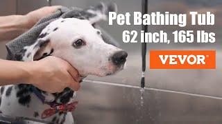 VEVOR Professional Dog Grooming Tub | 62 inch | Pet Bathing Tub