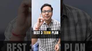 Best term insurance plan of India - Top 3 term plan  #shorts #insurance