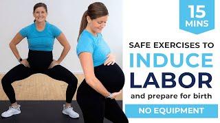 15-Minute Labor Inducing Workout (Prepare for Labor + Delivery!)