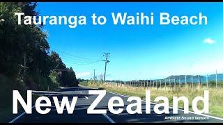 Scenic Drive along the Pacific Coast Highway,Tauranga to Waihi Beach,on the Coromandel,New Zealand