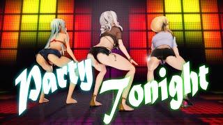 【艦これ】鹿島たちでLAYSHA (레이샤) - Party Tonight【4K】【MMD】【カメラ配布/Camera DL】