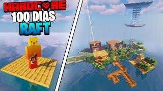 Sobreviví 100 Días como un Náufrago en un Raft de Minecraft...