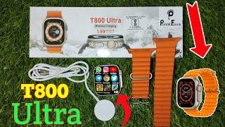 t800 ultra smart watch connect to phone | apple watch ultra copy unboxing | Best smart watch 1500 |