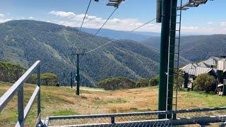 DRIVING THROUGH THE MOUNT HOTHAM ALPINE RESORT IN SUMMER