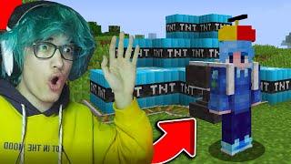 Minecraft'ta Şaka Modu İle Arkadaşımı Trolledim