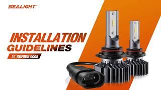 How to Install 9005 LED Headlight Bulbs - SEALIGHT S1 Series