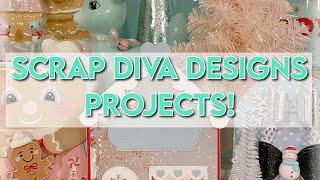 New and festive projects with Scrap Diva Designs! ️ ️ 