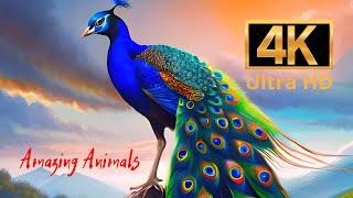 Beautiful peacock #21 | Amazing Animals 4K | Beautiful music