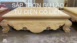 G6-Sập Tứ Diện Gỗ Gụ Lào |Sập Gụ Đẹp|ĐỒ GỖ HIỆP HÀ