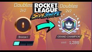 HOW TO RANK UP IN ROCKET LEAGUE SIDESWIPE | 2v2 BRONZE TO DIAMOND