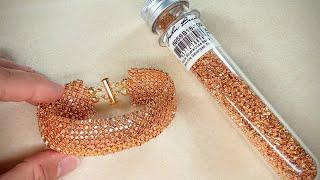 Curved Flat Chenille Using Miyuki Cube Bead 1.8mm from John Bead