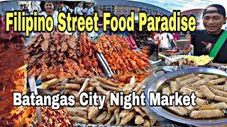 STREET FOOD NIGHT MARKET of BATANGAS CITY  | Philippines Street Food Tour