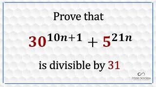 Prove 30^(10n+1)  + 5^21n is divisible by 31