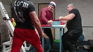 ARMWRESTLING TRAINING S MNOHONASOBNYMI MISTRY REPUBLIKY VASKEM VACULOVICEM A ŠIMONEM POLAKEM