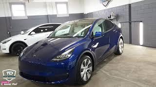 Ceramic Pro Silver & Ceramic Pro Plastic/Leather on Tesla Model Y at Total Detailing, Pottstown PA