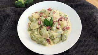 Broccoli Gnocchi with Creamy Garlic Sauce - #497