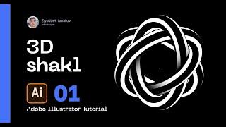 Adobe Illustrator Tutorial 01 | Murakkab 3D shakl chizish | Adobe Illustrator videodars