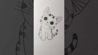 零基础铅笔画-小猫咪-Draw a Kitten-Pencil Drawing for Beginners-Satisfying Art Therapy