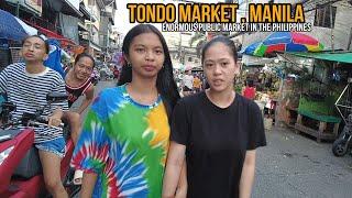 TONDO Market In Manila Philippines | Walking Tour [4K] | Friendly Locals in this City!