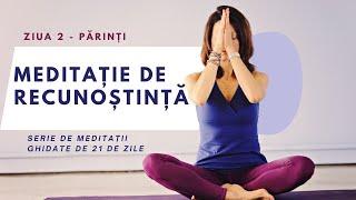 MEDITAȚIE GHIDATĂ DE RECUNOȘTINȚĂ - ZIUA 2 (PĂRINȚI) / SERIE DE MEDITAȚII GHIDATE DE 21 DE ZILE