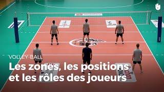 Connaître les zones, les positions et les rôles des joueurs | Volley-Ball