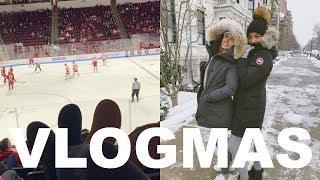 VLOGMAS 05: Hot Yoga & BU hockey game with Gretchen!