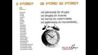 POLISH FOR BEGINNERS. Telling time, part 2. At what time...? /  At +  from - to