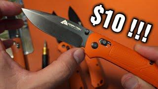 The Ultimate $10 knife?! (D2 Steel, bearings, crossbar lock, AND sold at WALMART)