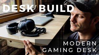 Build A Simple Modern Gaming Desk - Maple Plywood and Hairpin Legs