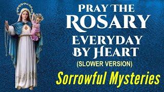 Pray the ROSARY Everyday  Sorrowful Mysteries  (Tuesdays/Fridays) - SLOWER & EASY TO FOLLOW! ️