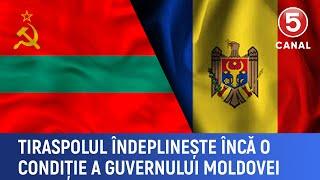 Tiraspolul îndeplinește încă o condiție a guvernului Moldovei