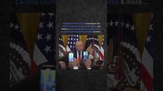 President #DonaldTrump announces National Gardens will feature #KobeBryant #MartinLutherKing & more