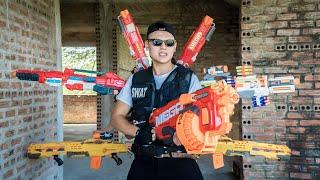 SEAL X Nerf War : Captain SWAT Warriors Elite Nerf Guns Fight Group Of Thieves Dr Ken Crazy