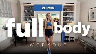 20 MIN Dumbbell Full Body Workout - Compound Movements | NO REPEAT