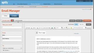 Email Manager Overview - Optify Training Video