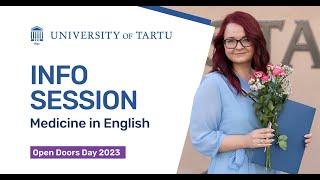 Medicine (MD) | Info Session | Open Doors Day 2023 | University of Tartu, Estonia