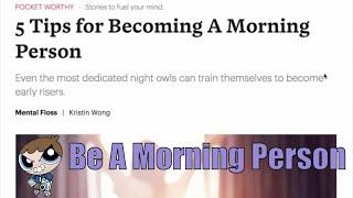 Become A Morning Person