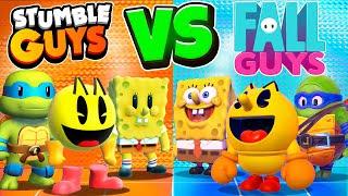 Stumble Guys VS Fall Guys Rank Up Battle!