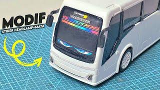 MODIF BUS PLASTIK JB5 || PAKAI STROBO MATA!!!