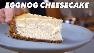 Holiday Eggnog Cheesecake Recipe