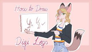 How to Draw Digi Legs for Furry Characters