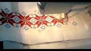 Tutorial for embroidery machine  Embroidery lesson  Урок вишивання на вишивальній машинці