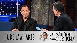 Jude Law Takes The Colbert Questionert