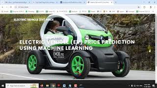 Electric Vehicle (EV) Price Prediction using Machine Learning | Python Final Year IEEE Project 2024