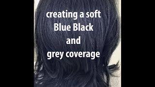 creating Blue Black Haircolor