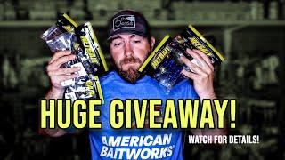 Baitman Live: American Baitworks Giveaway (Netbait /Scum Frog) New Sponsor?!