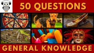 General Knowledge Quiz Trivia #45 | Pizza, Terrier Dog, Cinderella, Incas, Popsicle, Mardi Gras