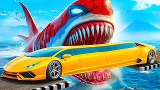 WIRD LAMBO IN GTA 5 AN EINEM MEGALODON ÜBERHOLEN KÖNNEN? - EXPERIMENT IN GTA 5