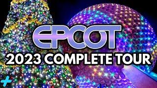 EPCOT Christmas Nighttime Walkthrough 2023 - Holidays at Walt Disney World [4K POV]